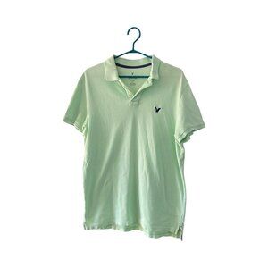 American Eagle Outfitters Classic Fit Polo Shirt Green Size Large